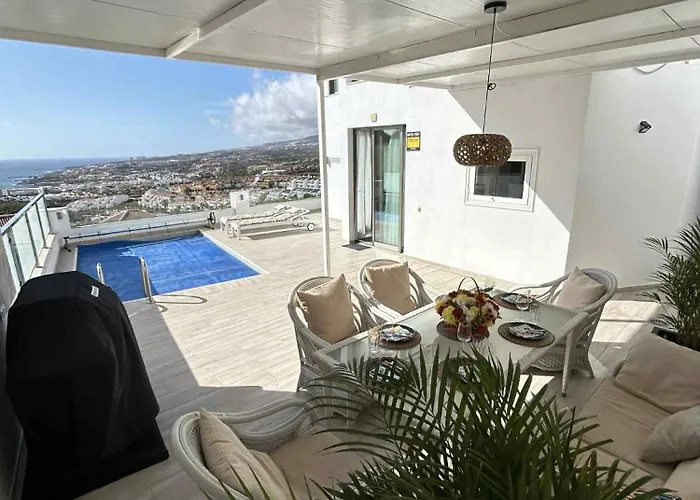 Ocean View Heated Pool Villa Costa Adeje